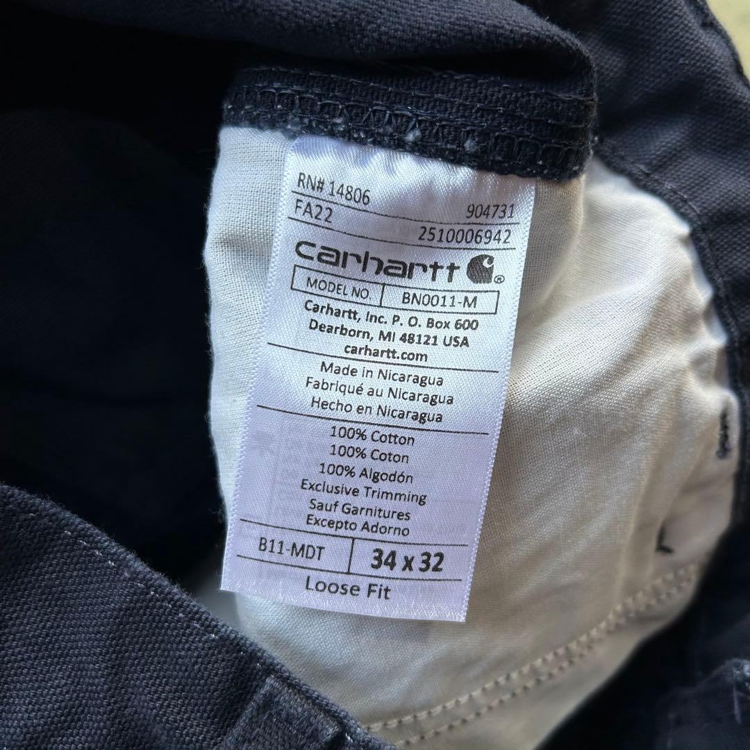 00S USA Carhartt ペインターパンツ ダックパンツ ネイビー 34