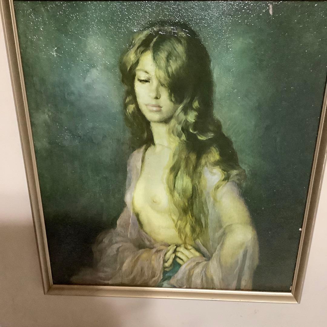 FRANCISCO RIBERA フランシスコ・リベラ　油絵　裸婦画　サイン入り