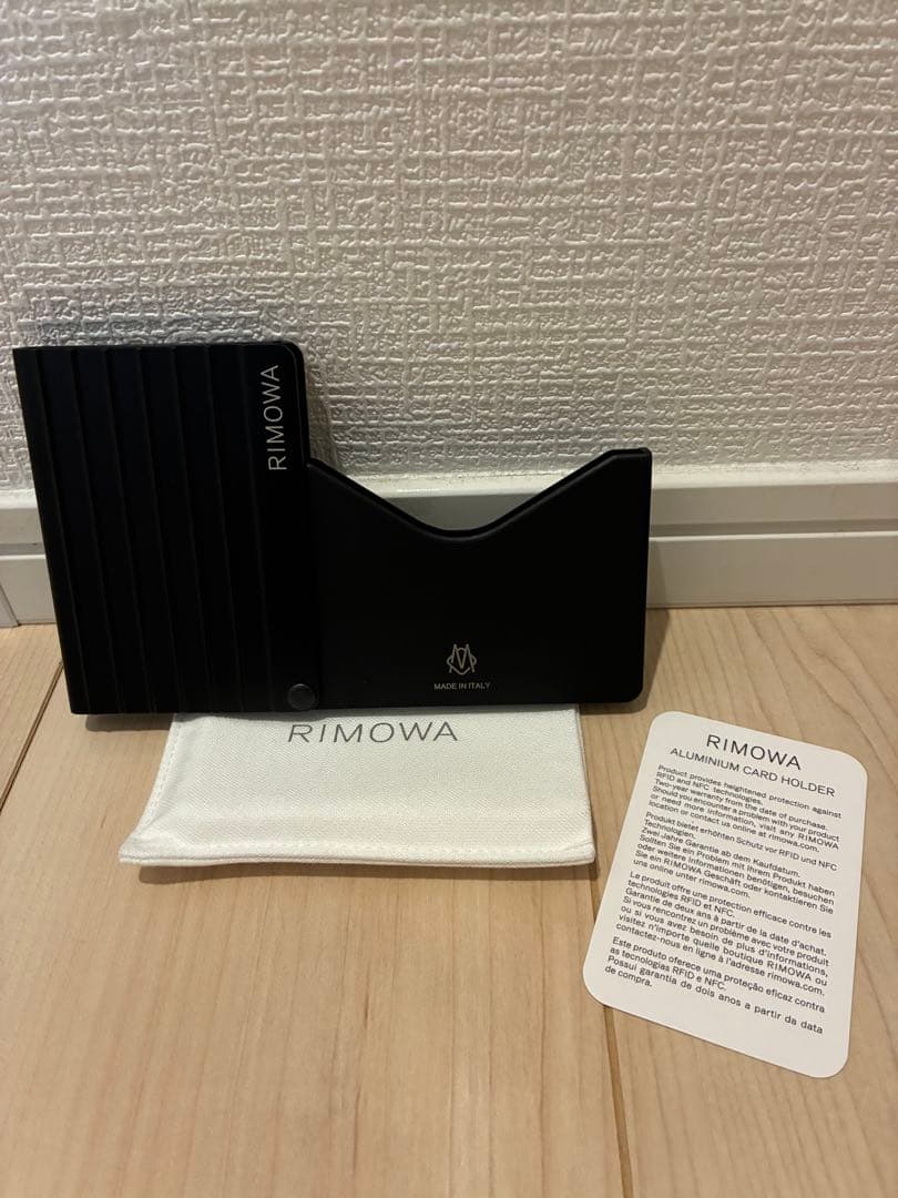 RIMOWA アルミニウム カードホルダー ブラック