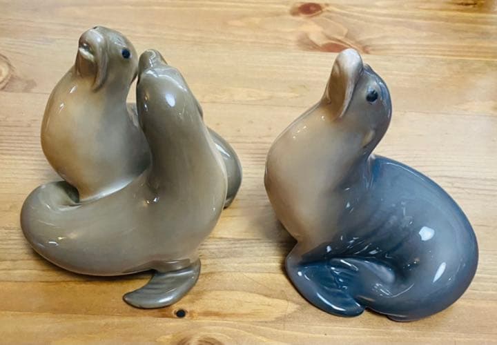 T*u様 ロイヤルコペンハーゲン　アシカ　置物　2体