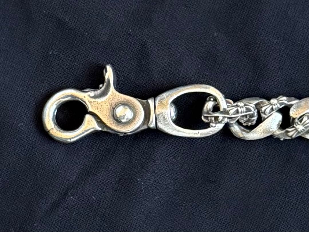 美品　シルバー925 ロングウォレットチェーン 213g 50cm