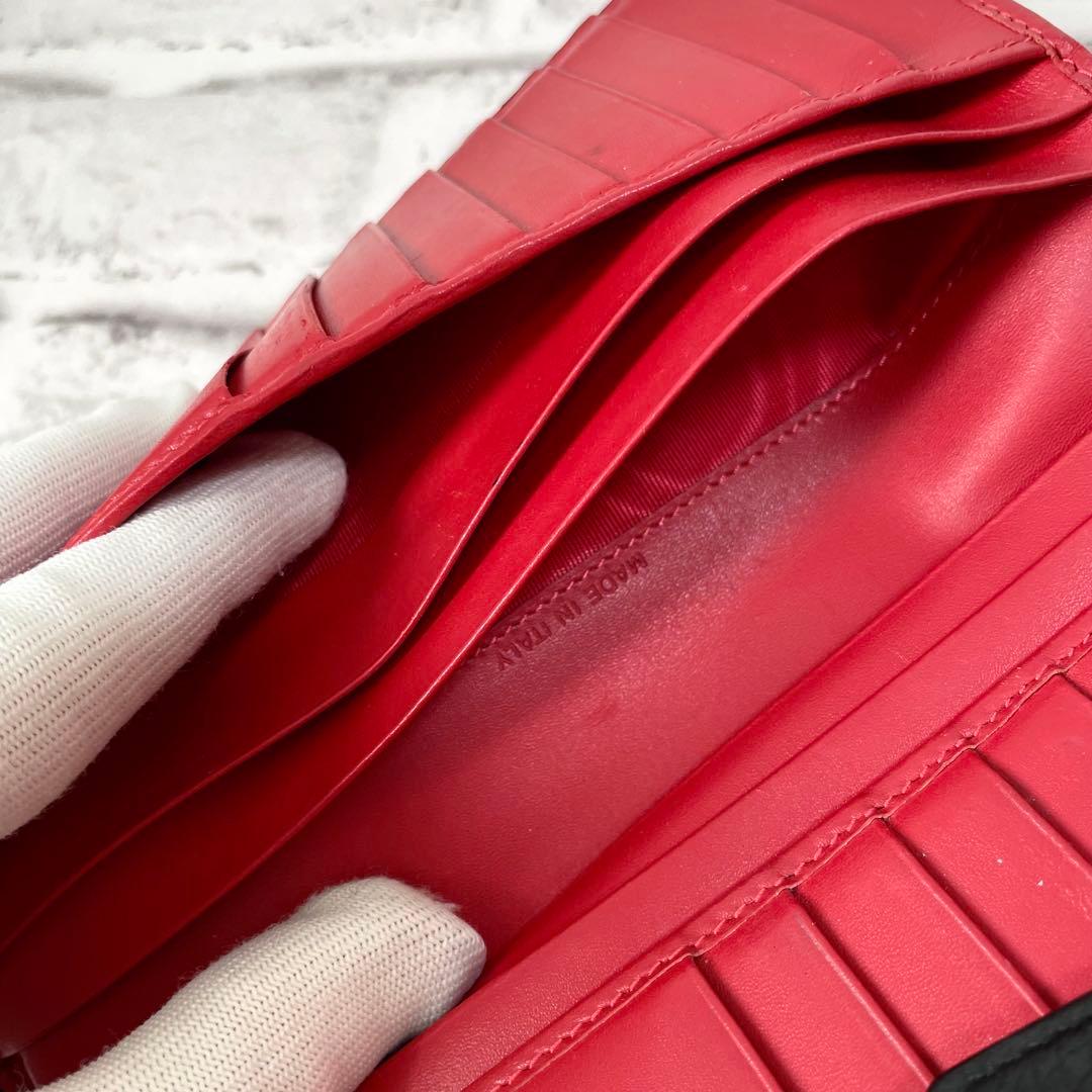 大容量✨クリスチャンルブタン　長財布　パロマ　黒×赤　ラウンドファスナー