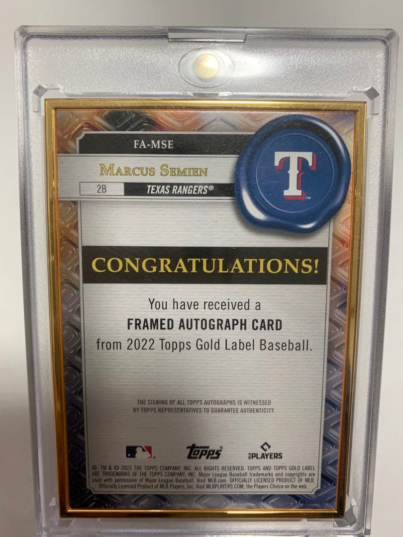 2022 Topps Gold Label MLB マーカス・セミエン