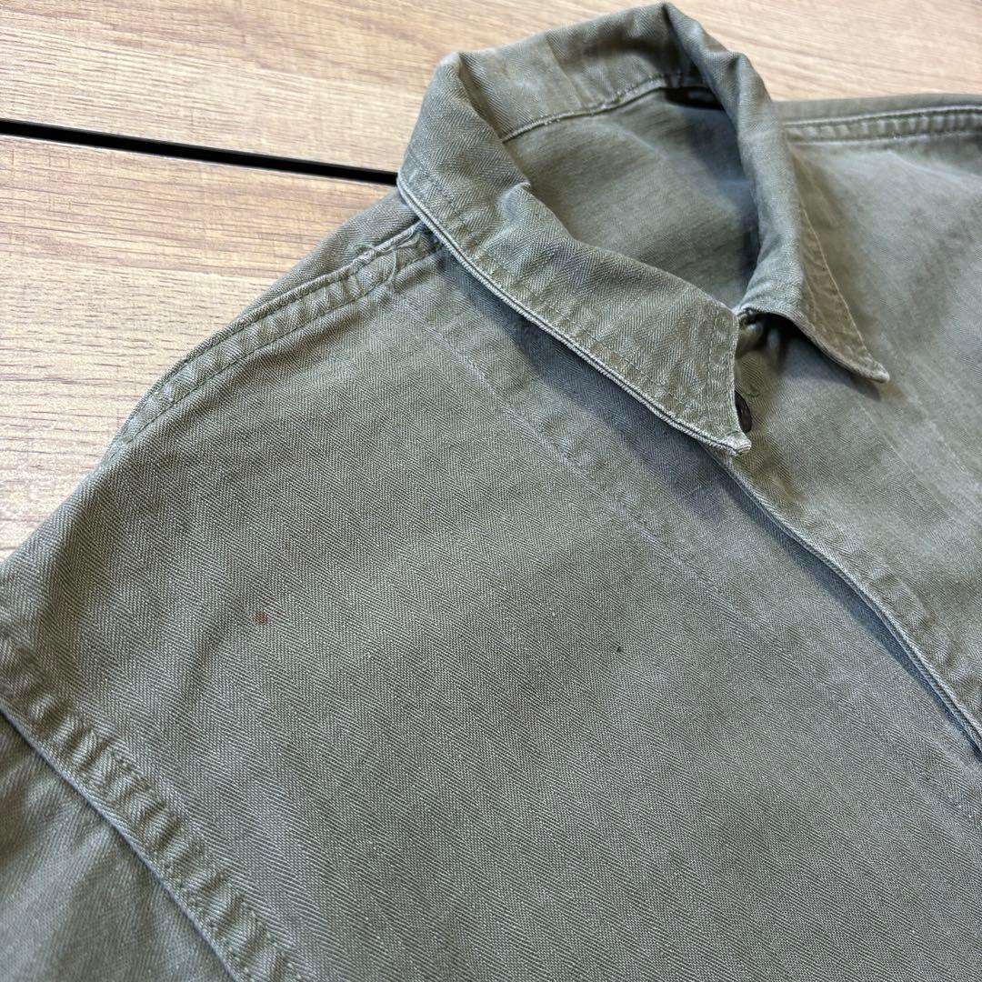 【レア】 US NAVY 40s N-3 HBT カバーオール 大戦 月桂樹