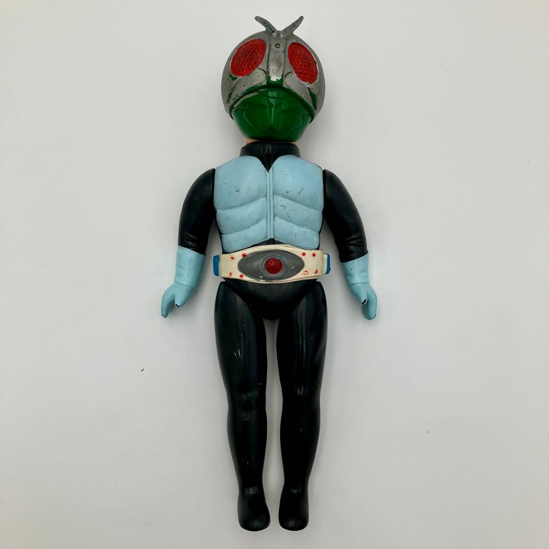旧バンダイ 仮面ライダー　面取れ ソフビ 　フィギュア　マフラー・ブーツ欠品