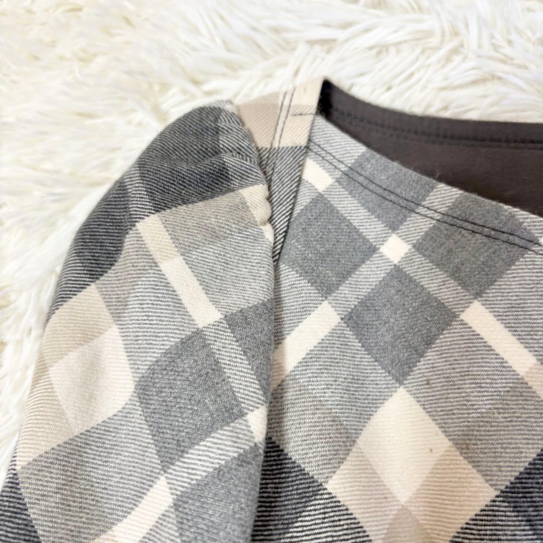 バーバリーブルーレーベル ノバチェック ワンピース ベルト ホースロゴ刺繍