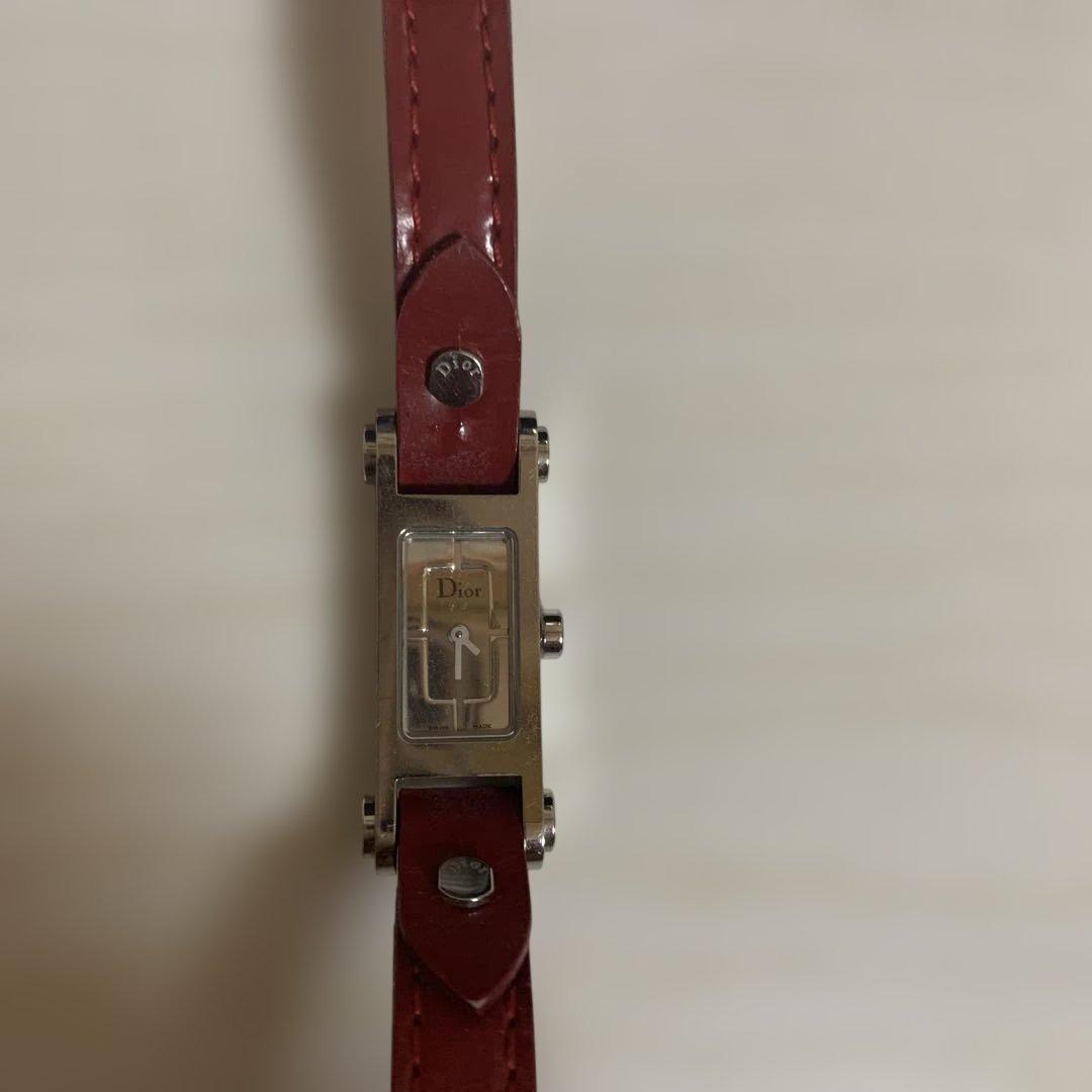 ★稼働品★Christian Dior ロングベルトレディース腕時計