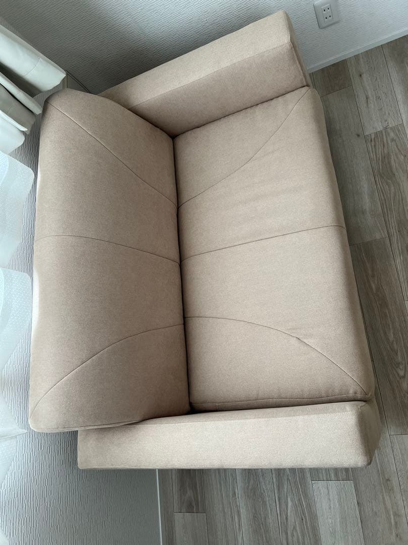 ソファベッド 2人掛け ベージュ