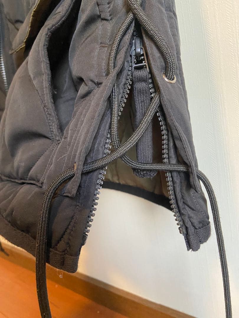 【希少】タイオン ミリタリー VネックWジップレースアップ ダウンベストXL