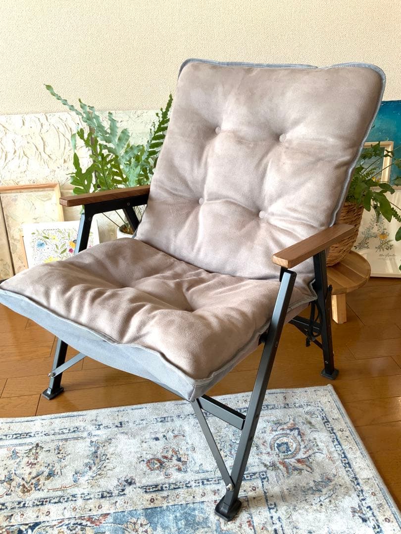 RATEL WORKS ラーテルワークス　ローチェア　グレージュ　クッション付