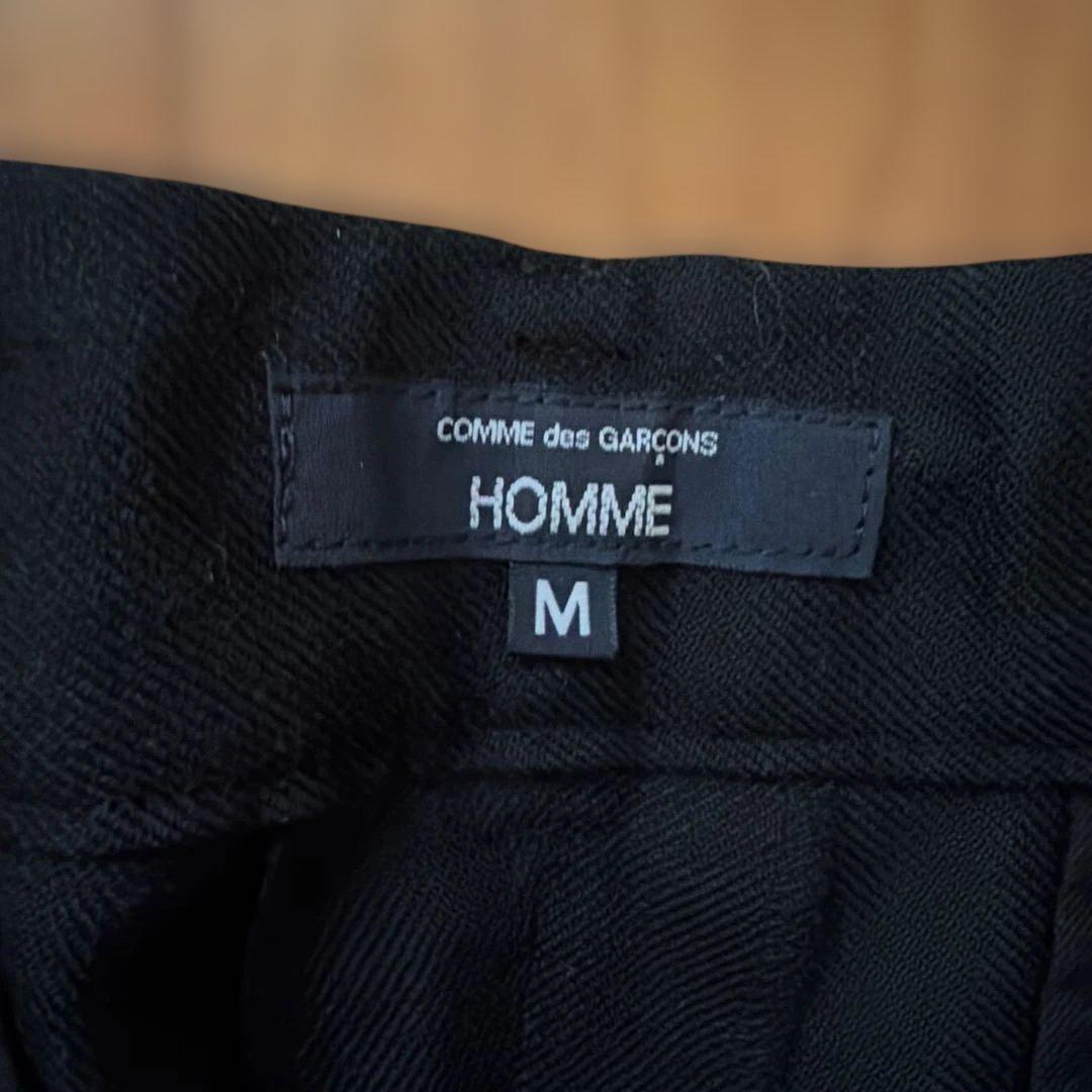 2025AWコムデギャルソンオム ウールサージカーゴパンツ M 黒