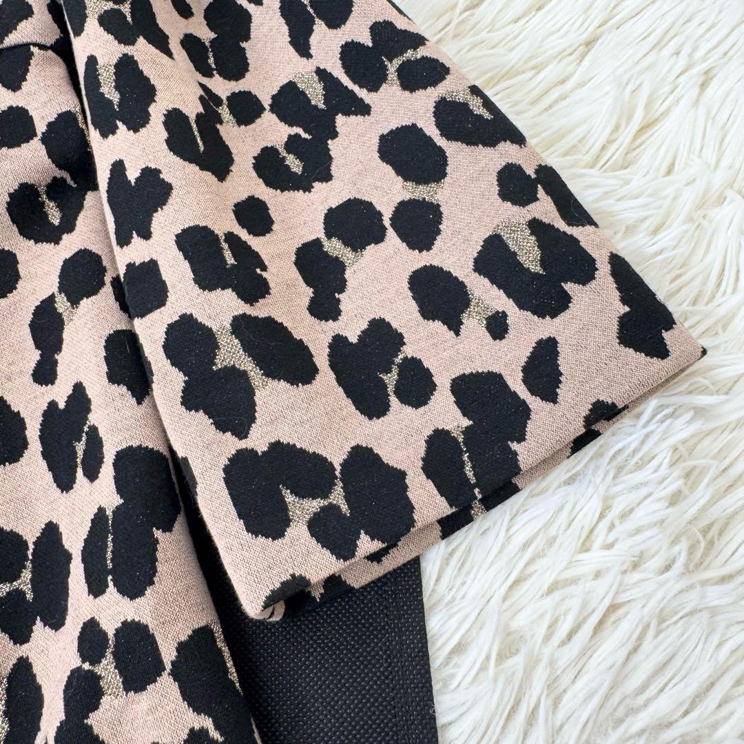 タグ付✨未使用品 ケイトスペード レオパードジャガードドレス 12 大きいサイズ