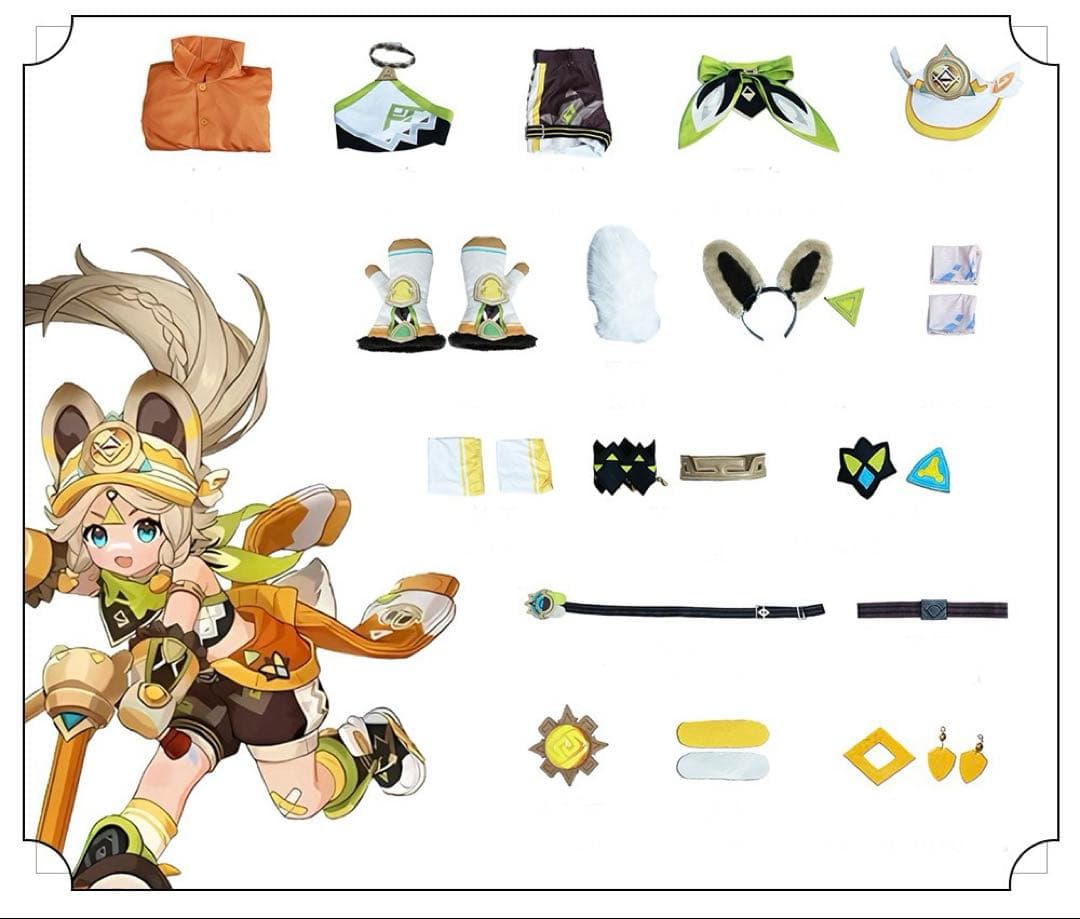 【即納フルセット】 原神 カチーナ コスプレ衣装+ウィッグ+靴