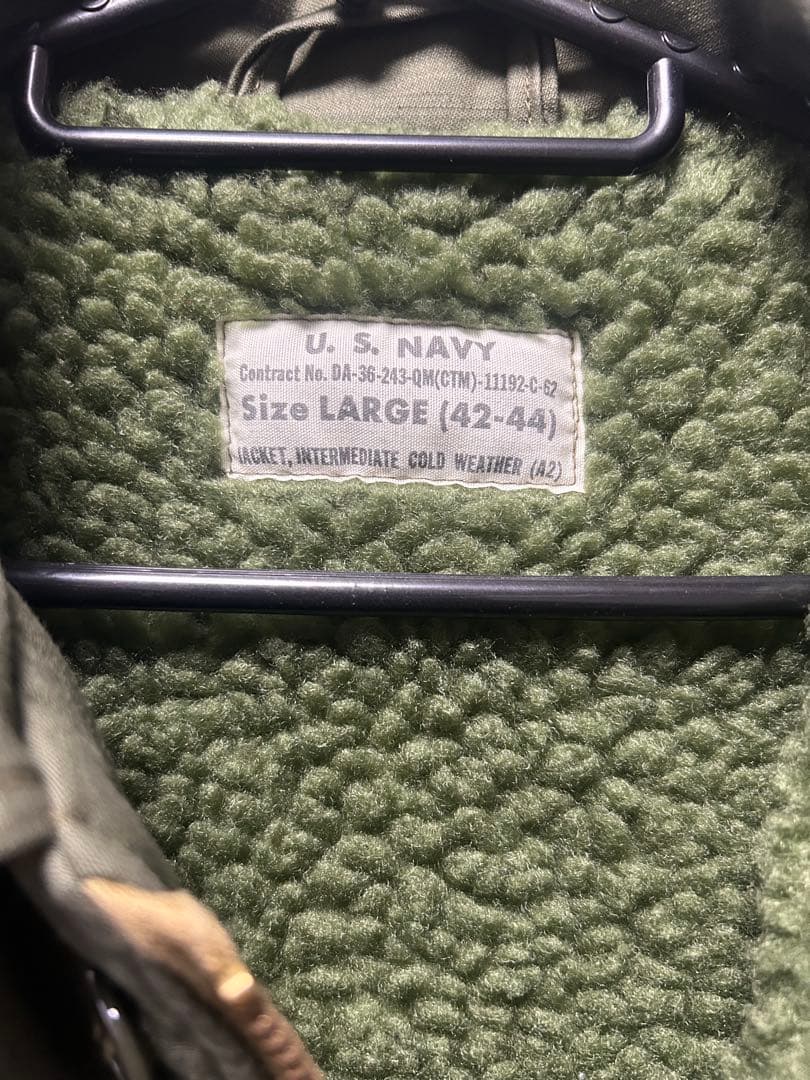 バズリクソンズ　BR14956 A-2デッキジャケット　42-44 Lサイズ