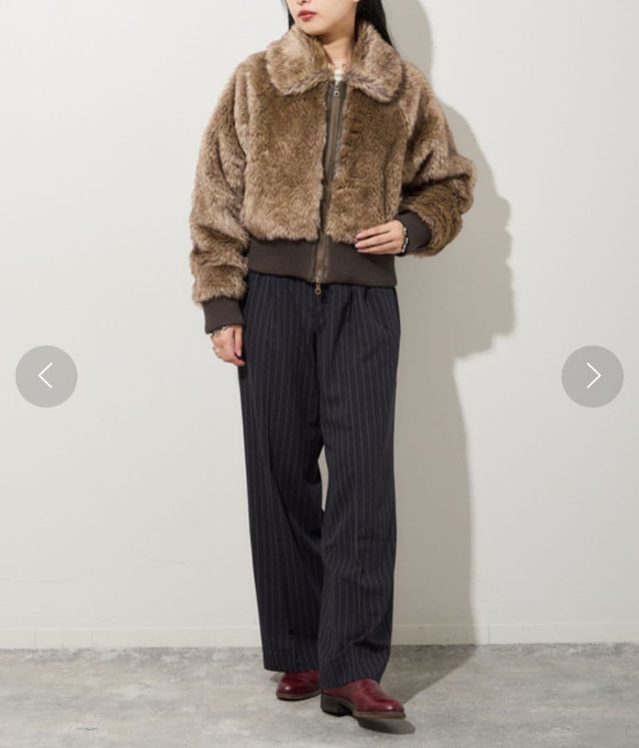 Oriens エコファーショートブルゾン