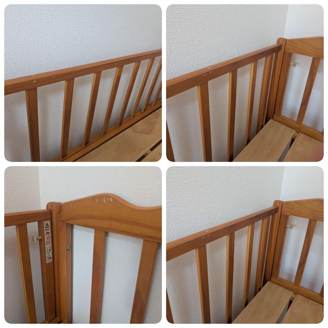 大和屋 yamatoya ラプス W オープン すのこ ベビーベッド