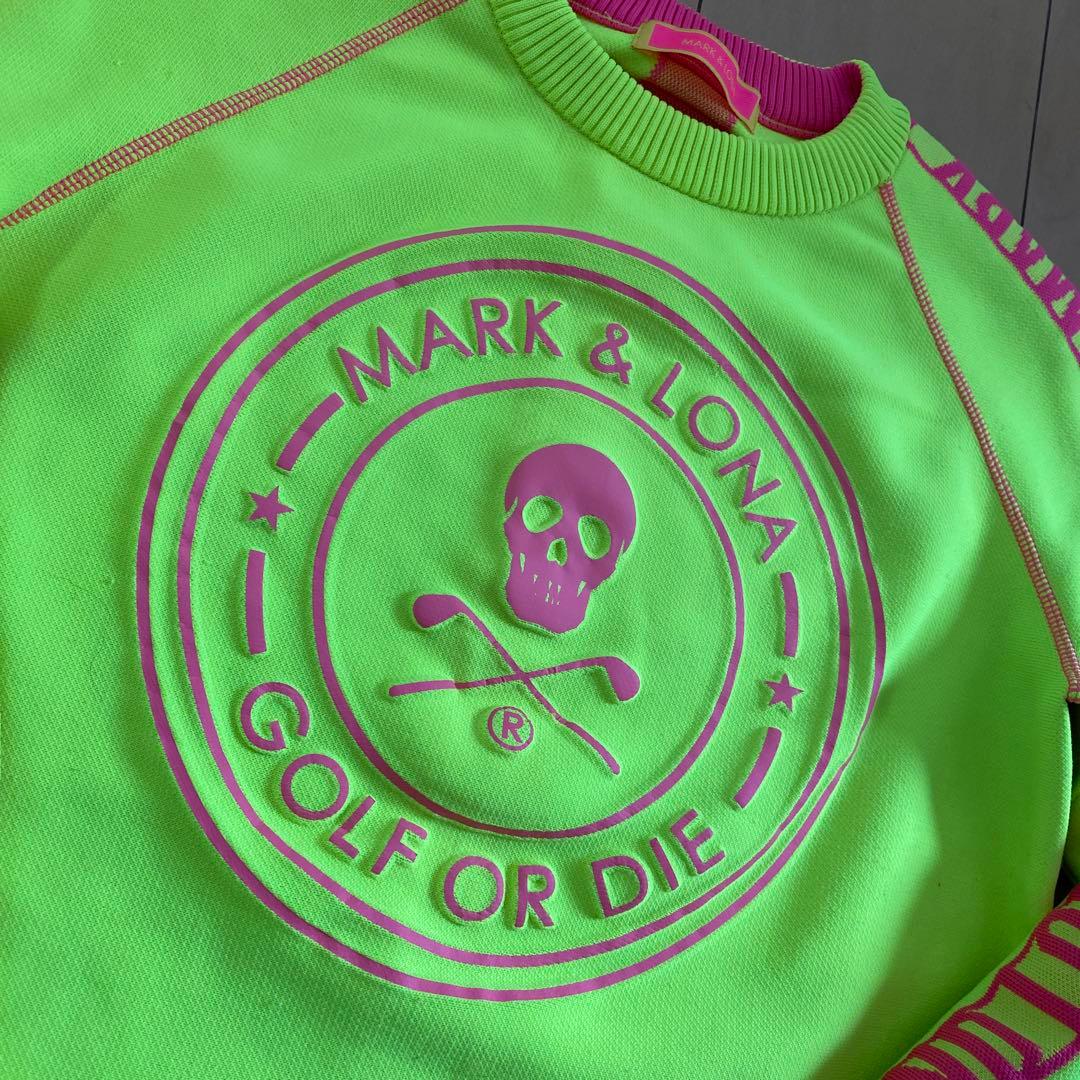 MARK & LONA 蛍光グリーン スウェット
