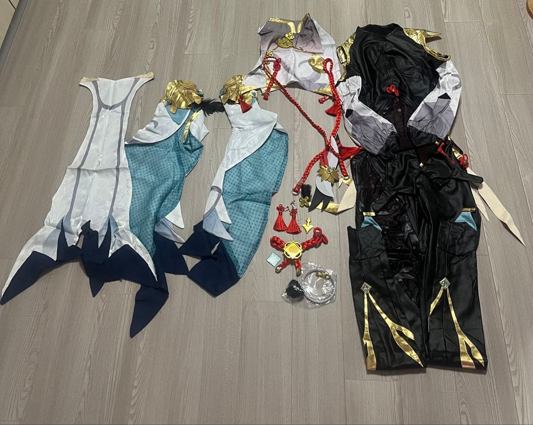 コスプレ 申鶴 原神 ウィッグ、衣装