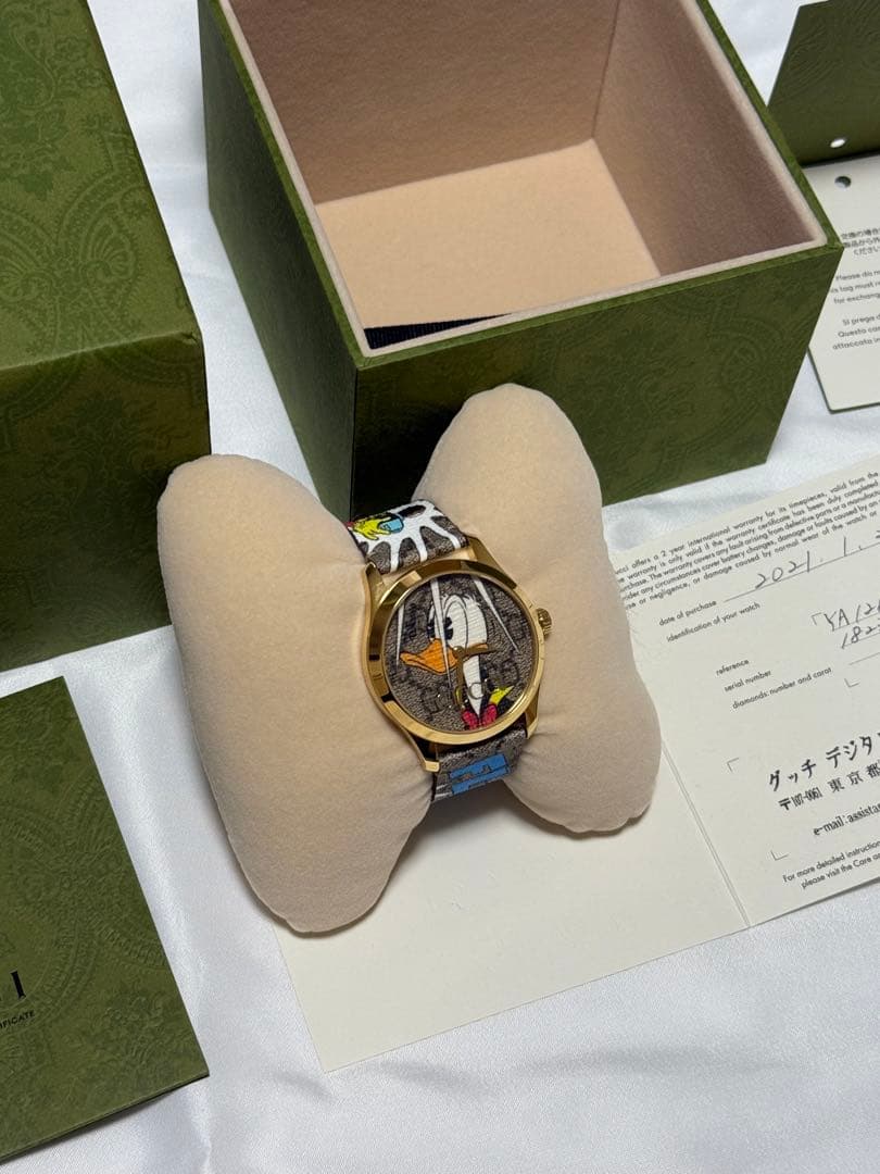 【GUCCI×Disney】ドナルドダック腕時計