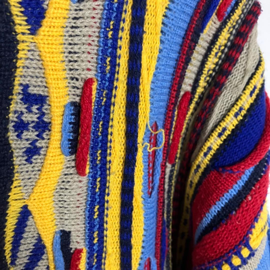 COOGI クージー 3Dニット　カラフル セーター　XL コットン