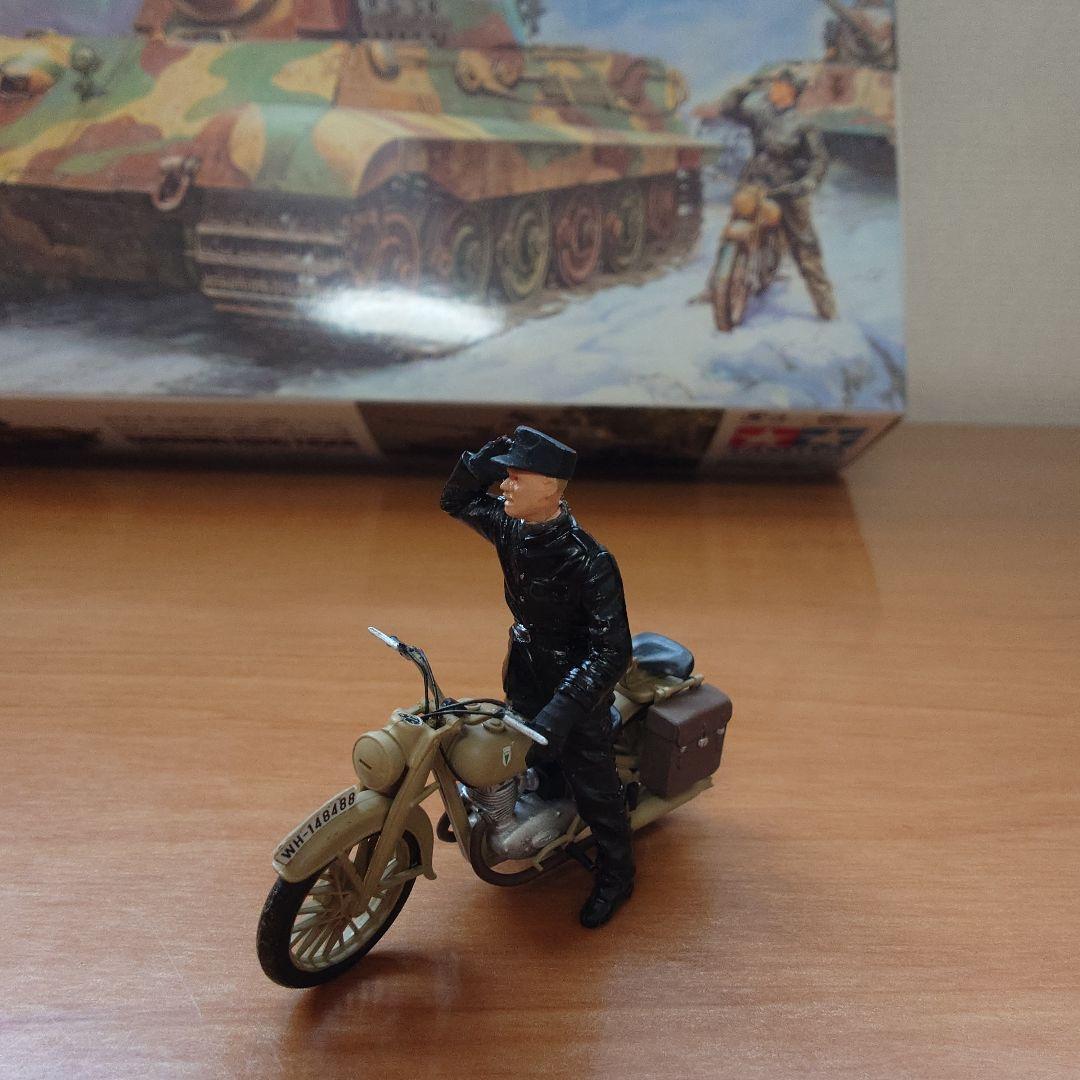 TAMIYA 1/35 KING TIGER オートバイ付【完成品】