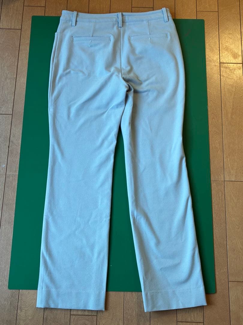 B-THREE ミルキーダブルウォーム　ストレートパンツ　パウダーブルー