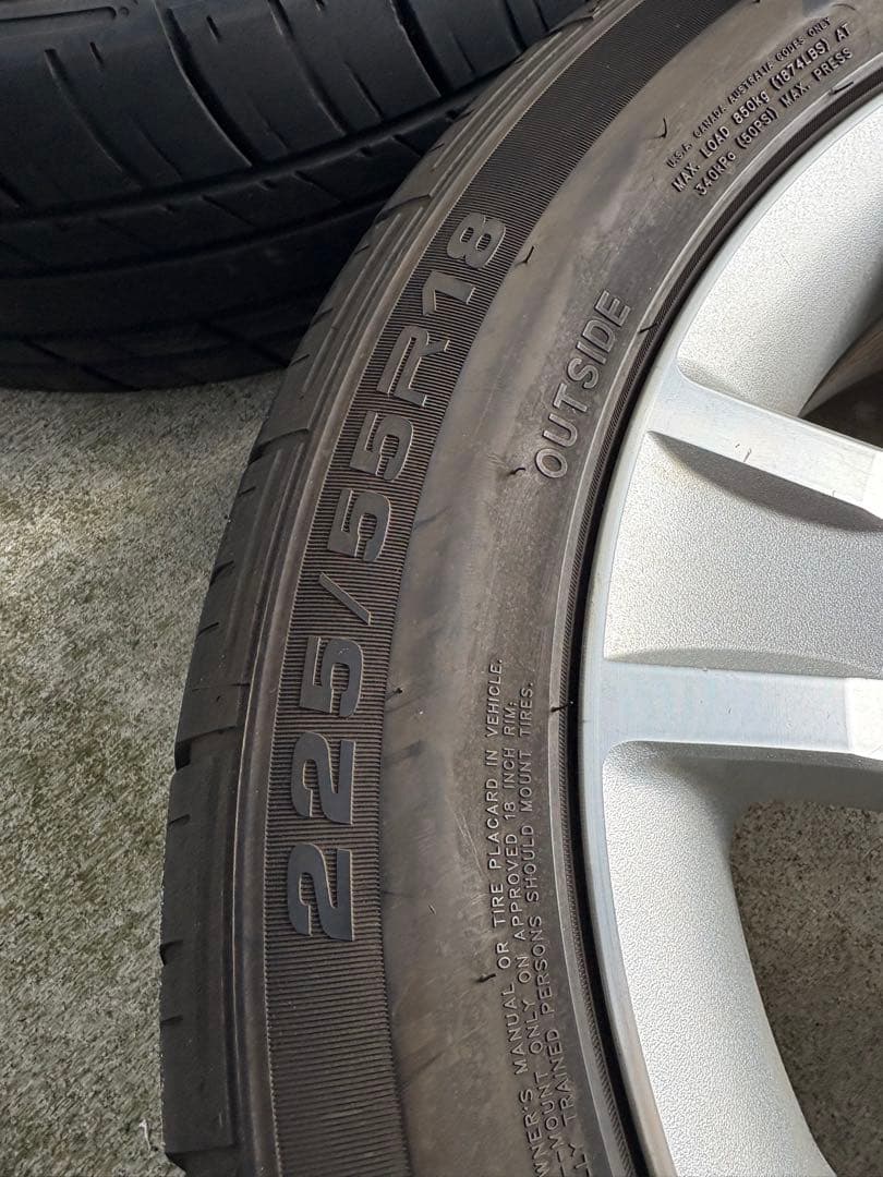 デリカ D5 前期 純正ホイール タイヤ 4本セット