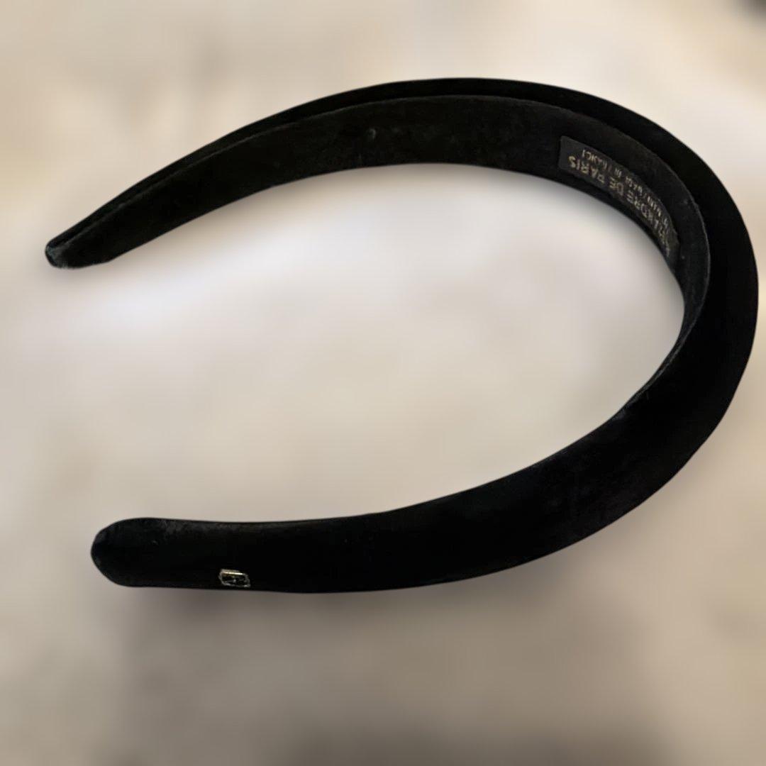 ALEXANDRE DE PARIS カチューシャ ヘアバンド ベロア