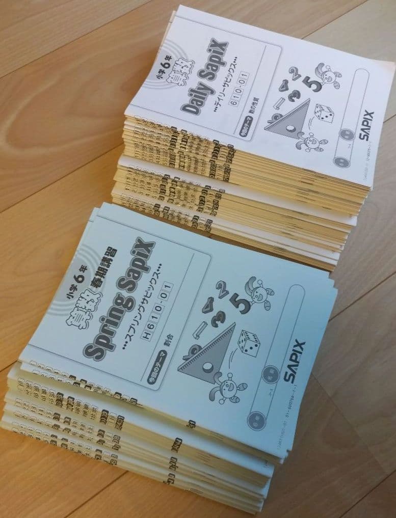 【最新版】2024年 SAPIX 6年 算数テキスト デイリーサピックス/1年分