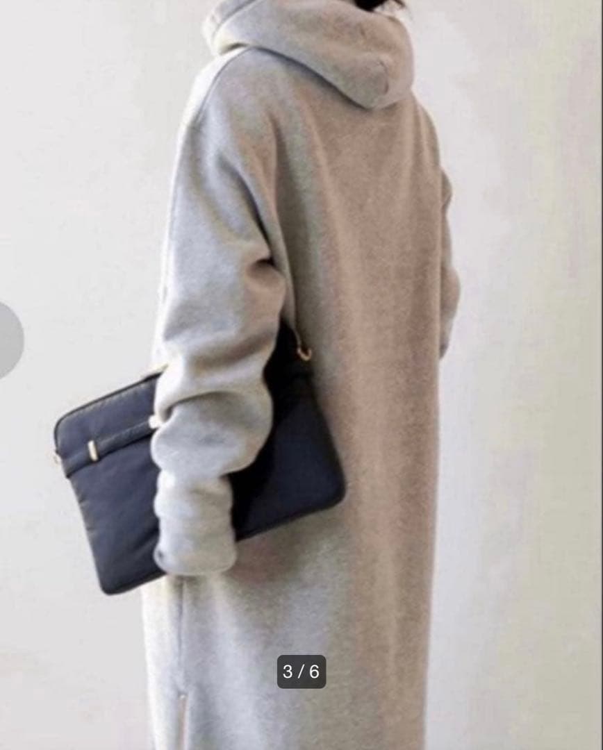 EVERYDAY I LIKE.スウェットドレスサイドジップワンピース フーディ