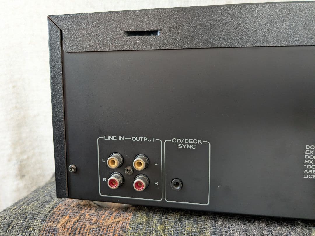 動作品 TEAC W−850R ダブル カセットデッキ リモコン付