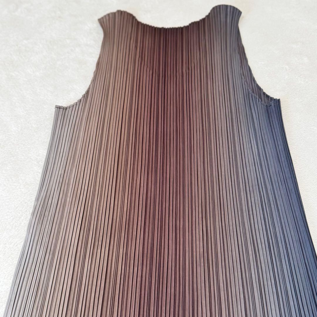 美品✨PLEATS PLEASE グラデーション　チュニック　ノースリーブ