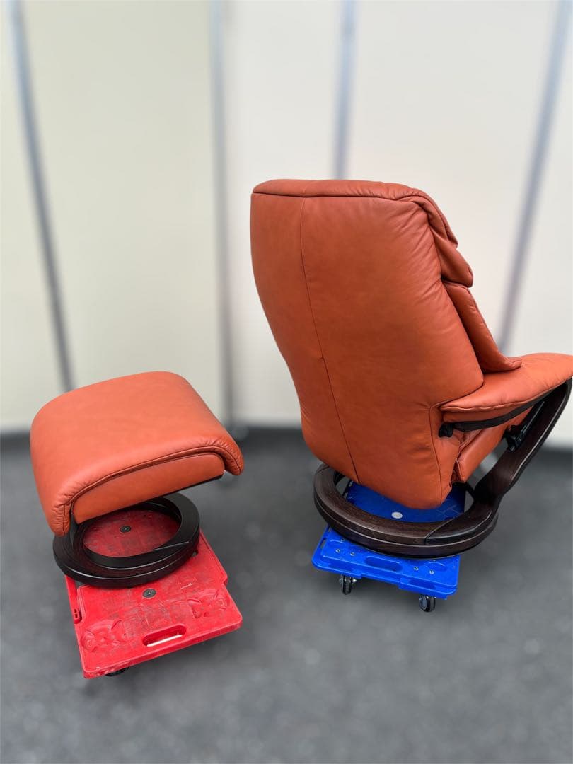 himollaヒモラ ゼロストレス リクライニングチェア&オットマン 本革