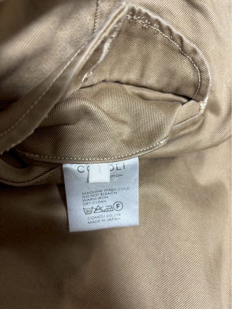 【専用】COMOLI ベルト付ワイドチノパンBELTED CHINO PANTS