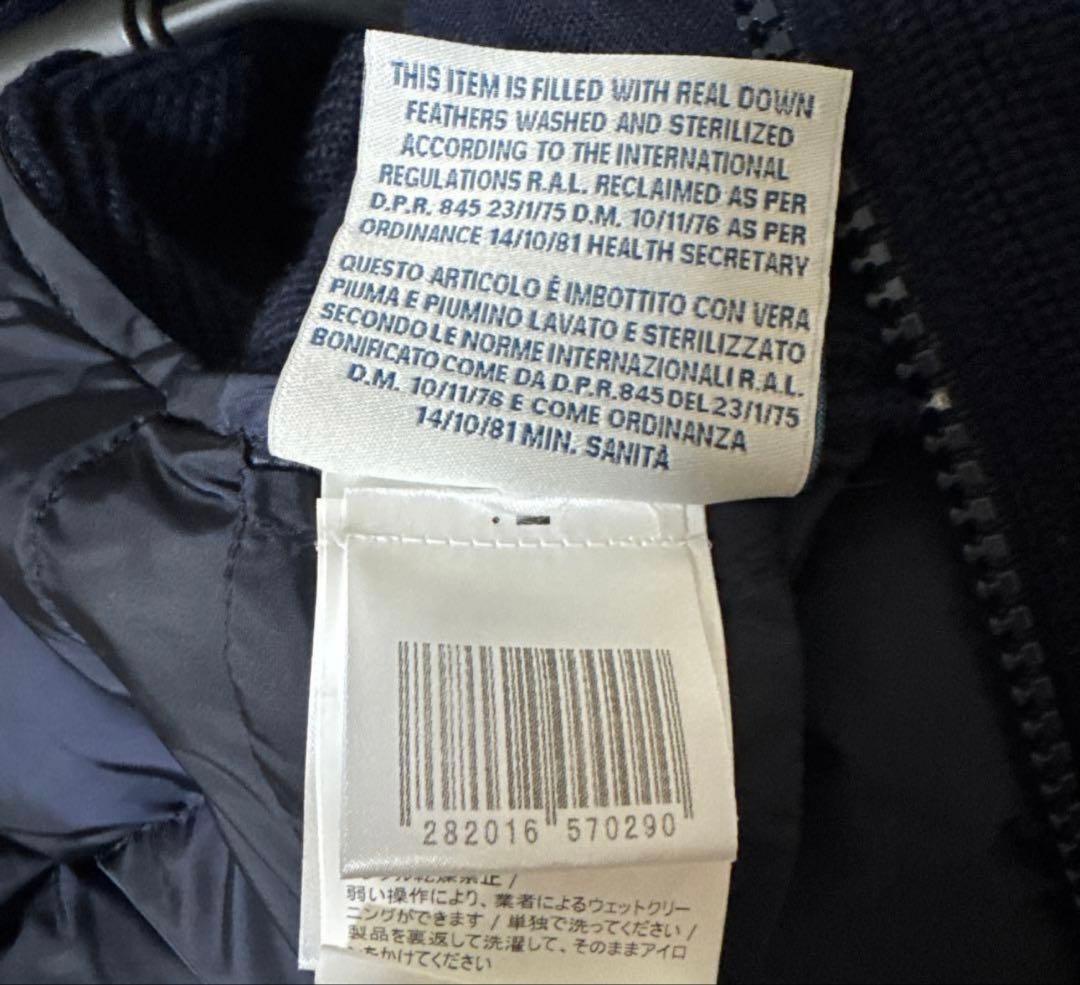 モンクレール　ダウンベスト　切替　切り替え　ハイブリッド