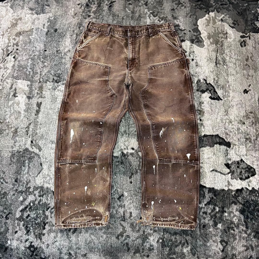 一点物 ペンキ加工 ゆるだぼ 鬼フェード 人気カラー ダック地 オーバーサイズ