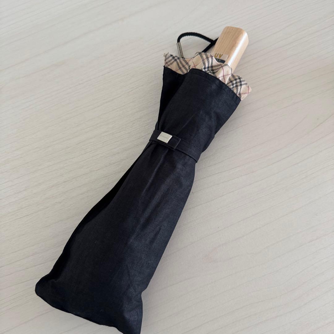 【美品】バーバリー BURBERRY ノバチェック 折り畳み傘 日傘 未使用級