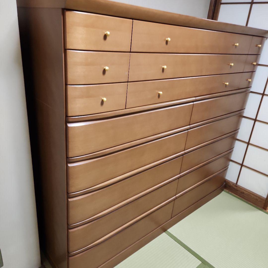 府中家具　桐材 箪笥　ワイドチェスト