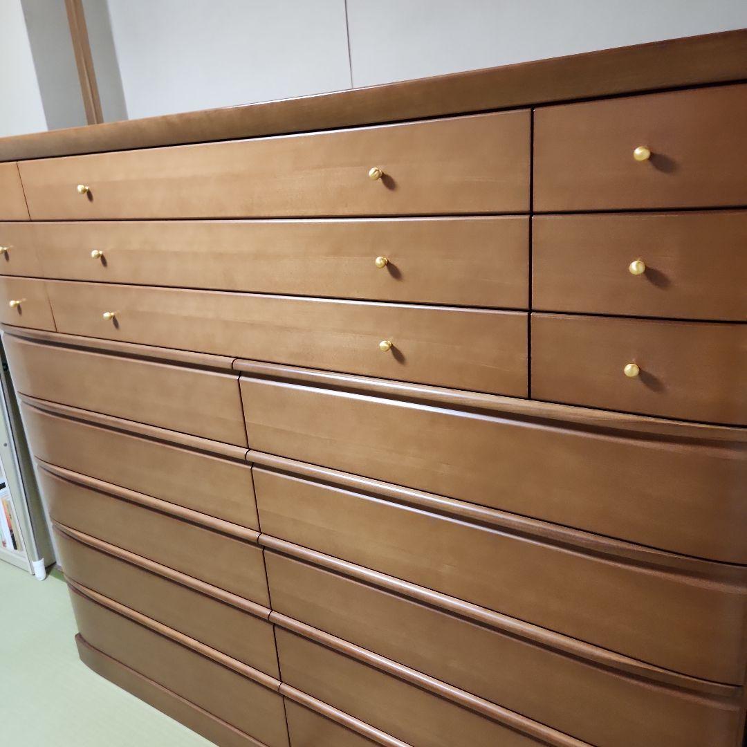 府中家具　桐材 箪笥　ワイドチェスト