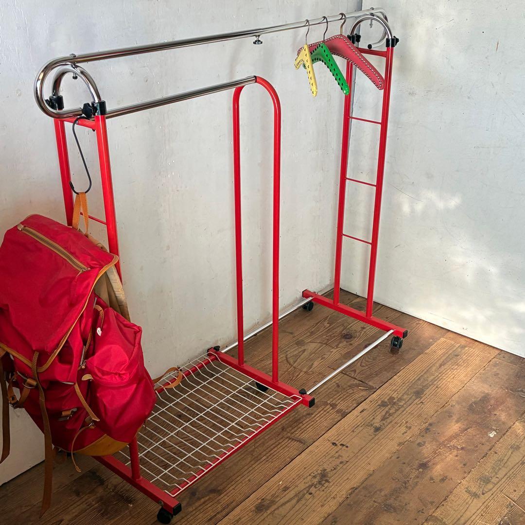 ヴィンテージ 伸縮式 ハンガーラック レトロ ミッドセンチュリー