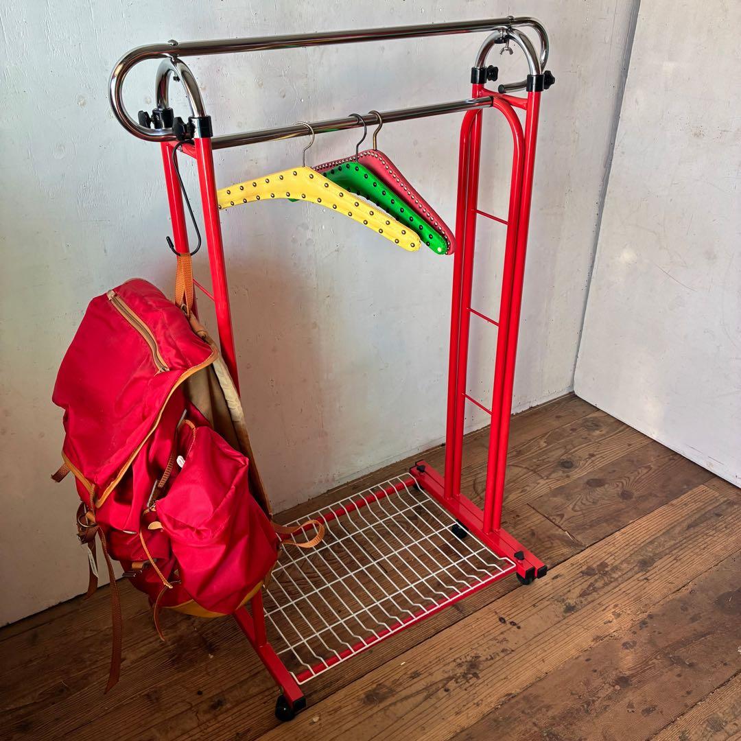 ヴィンテージ 伸縮式 ハンガーラック レトロ ミッドセンチュリー