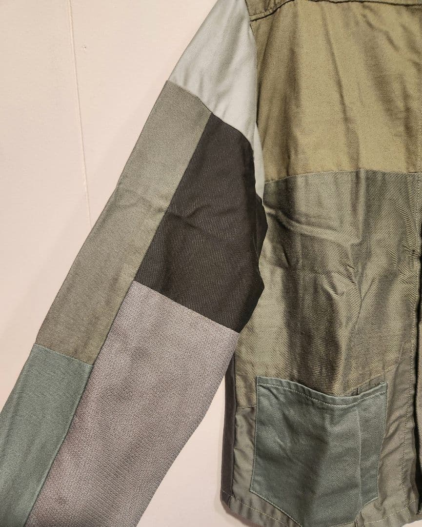 rebear by Johnbull パッチワークジャケット　ノーカラー　フリー