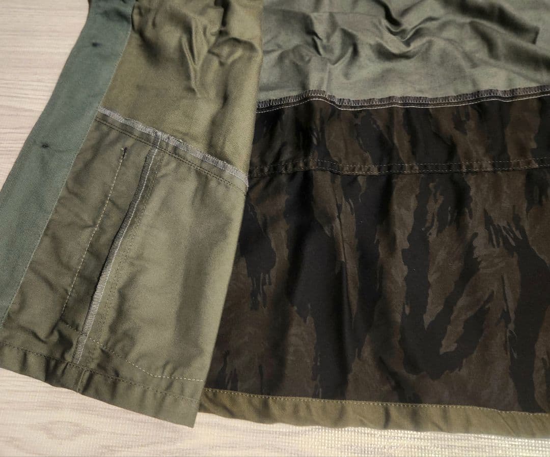 rebear by Johnbull パッチワークジャケット　ノーカラー　フリー