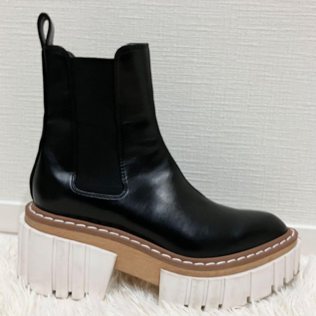 STELLA McCARTNEY エミリーブーツ　サイドゴア　23cm ブラック