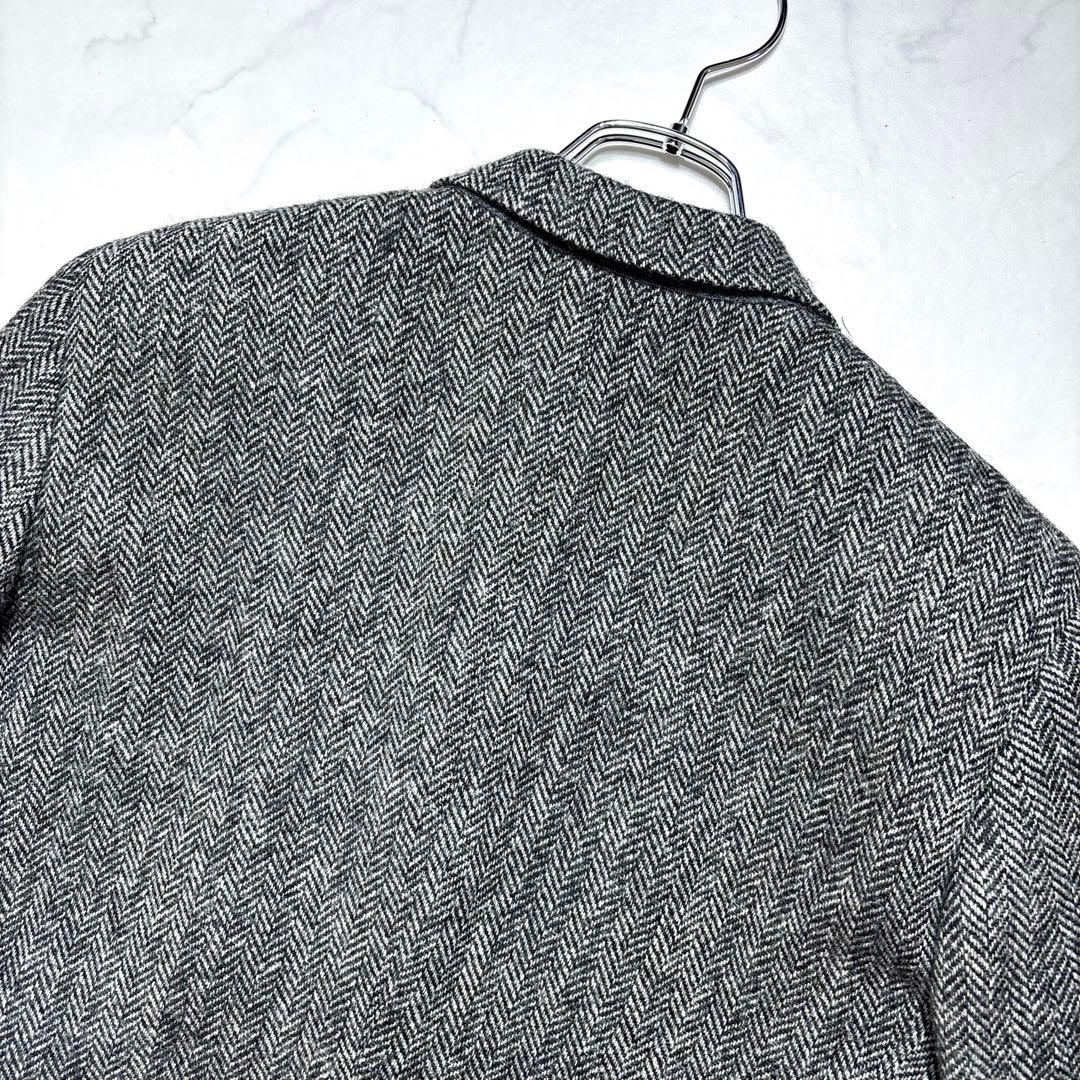 美品✨ブルックスブラザーズ テーラードジャケット ヘリンボーン グレー M