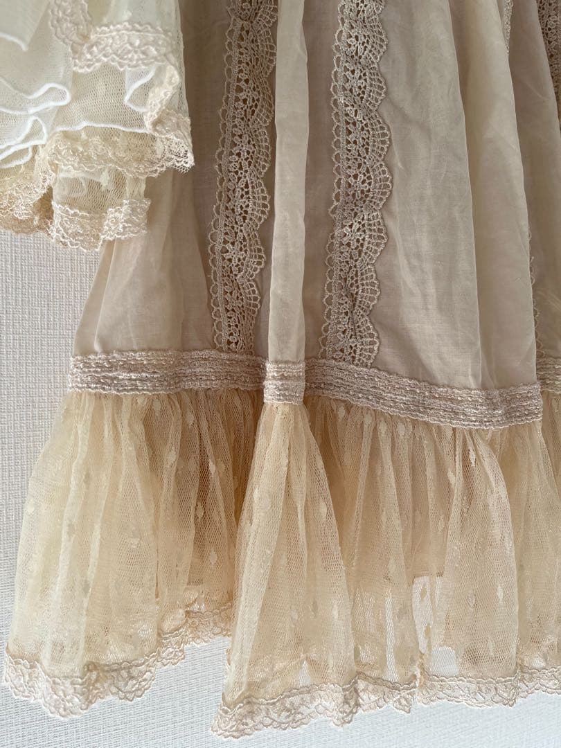 snidel ベージュ系 レースチュニック ヴィンデージ　妖精