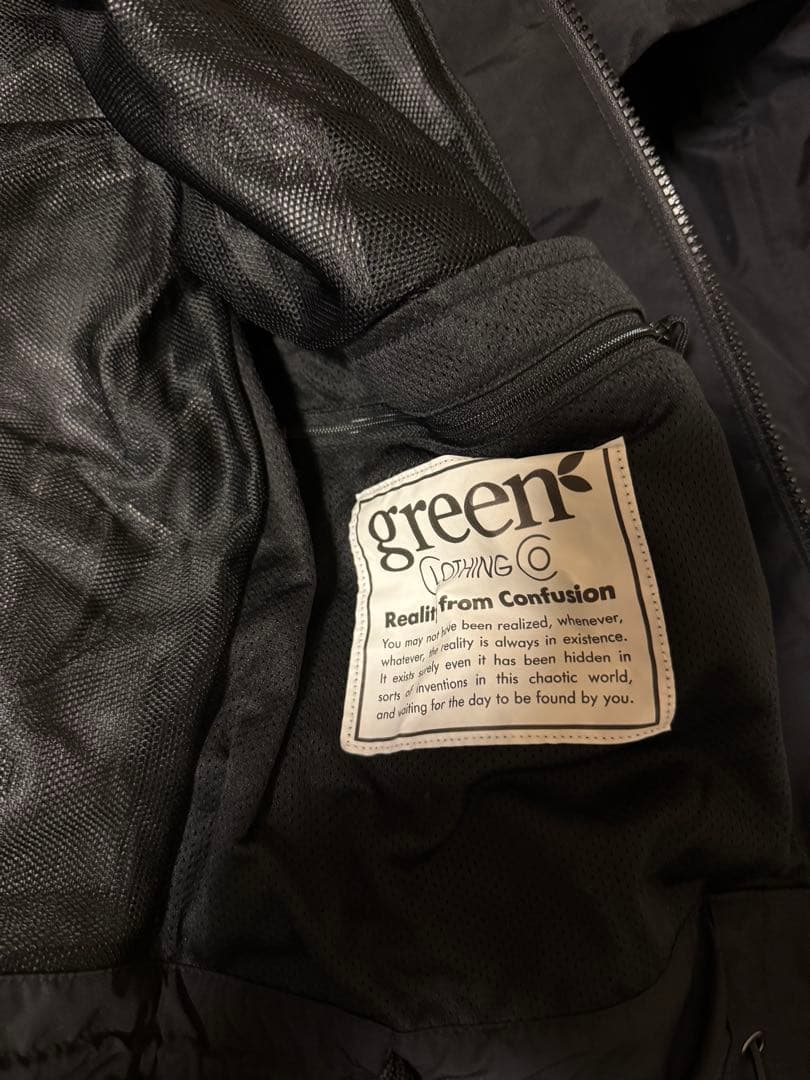 greenclothing OGA JKT ブラック Mサイズ 美品