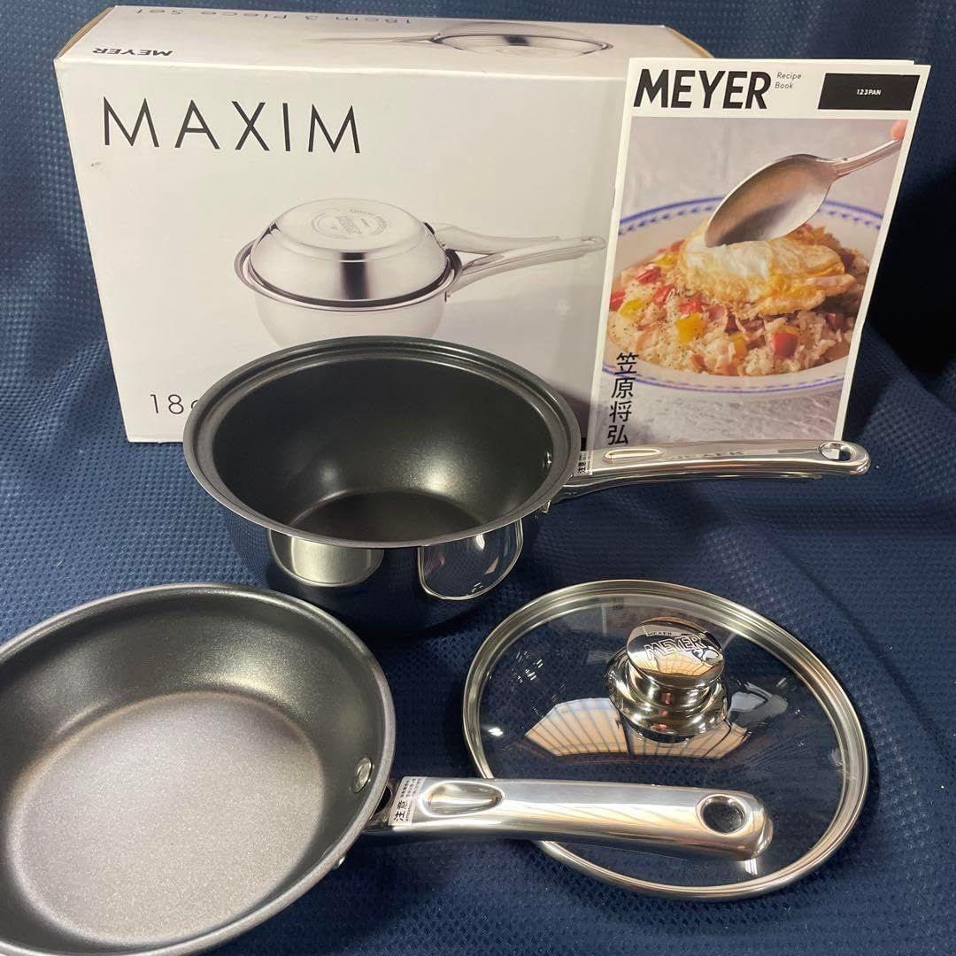 マイヤーフライパン123マイヤーMAXIM 18cm 鍋・フライパンセット新品。