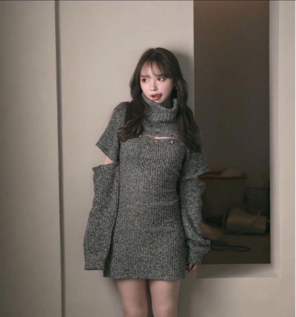 【送料込み】andmary シエナニットミニドレス アンドマリー