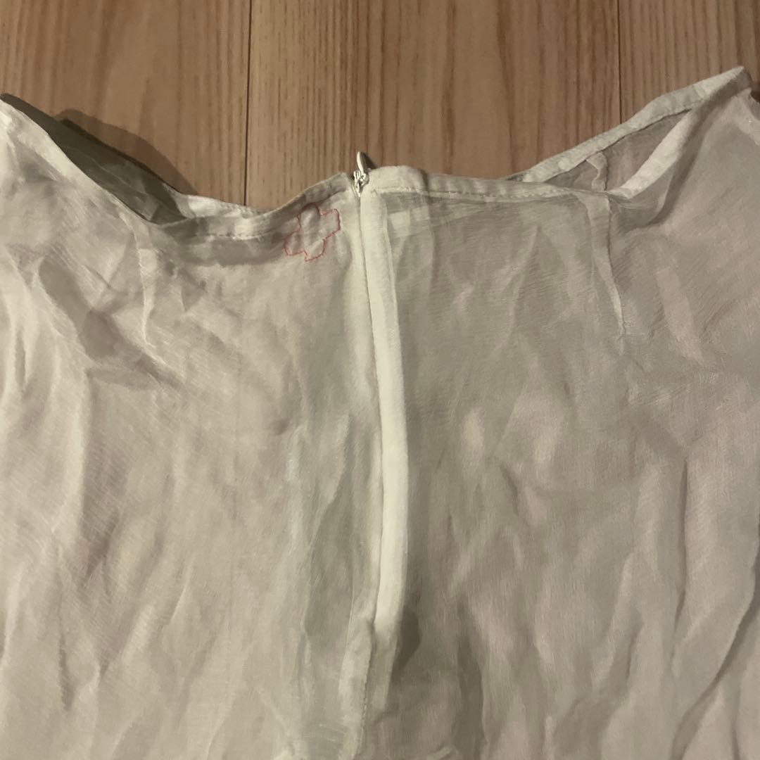 A.F.VANDEVORST シースルーホワイト ギャザーレギンス34